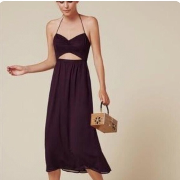 NWT Reformation Addie Dress in Fig size 2 - Picture 1 of 12